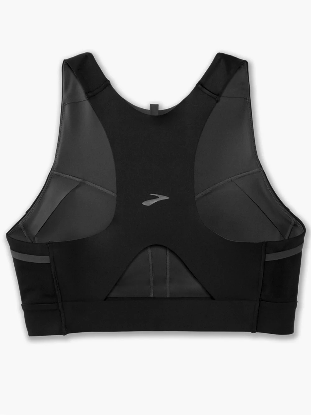Brooks 3 Pocket Black High-Impact Racerback Sports Bra- Activewear
